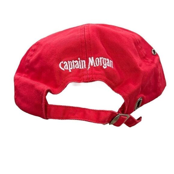Captain Morgan Embroidered Hat Cap Red Adjustable Unisex Hat - Picture 3 of 5